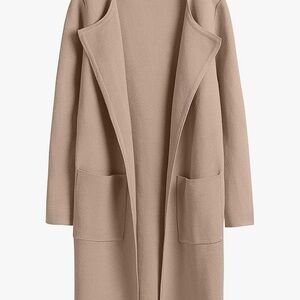 Elegant Tan Women's Sweater Coat